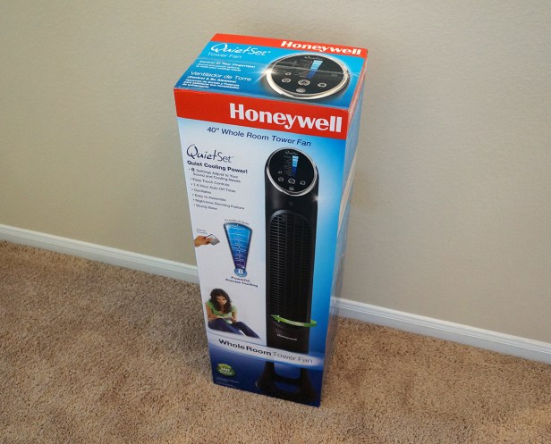Honeywell-HYF290B-Quietset-Tower-Fan-Package-Box