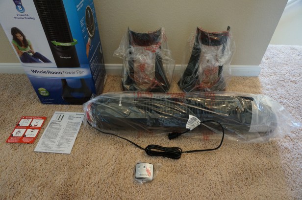 Honeywell-HYF290B-Quietset-Tower-Fan-Unboxing-Parts-Pieces