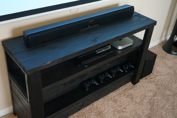 Klipsch-Reference-RSB-8-Soundbar-TV-Stand-Mounted